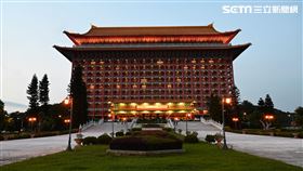 ▲圓山飯店今(9)日並未因0確診點燈排字。（圖／鍾釗榛攝影）