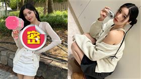 權恩妃僅穿比基尼曬出出道以來最大尺度！全身淋濕好身材檔不住。（組合圖／翻攝自權恩妃 IG）