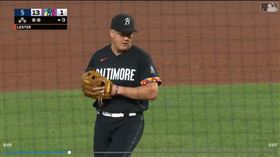 ▲金鶯野手雷斯特（Josh Lester）登板投球飆出生涯首K。（圖／翻攝自MLB官網）