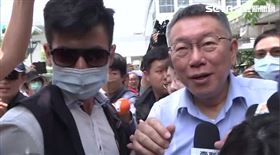 ▲0625柯文哲出席遶境活動受訪