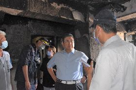 竹北瓦斯外洩案  楊文科勘查氣爆受災