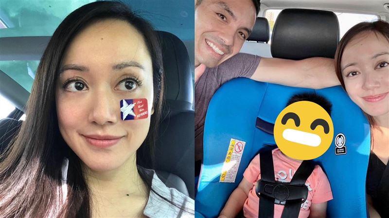 許慧欣親妹驚喜返台　一家3口合照曝光了