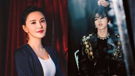 ▲蔡徐坤，莫小棋。（圖／翻攝自微博）