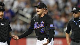 ▲大都會投手史密斯（Drew Smith）服完10場禁賽，復出首戰挨轟。（圖／美聯社／達志影像）