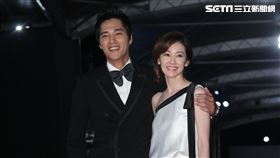 金鐘獎,紅毯,藍正龍,周幼婷（圖／記者邱榮吉攝影）