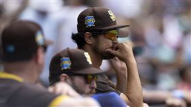 ▲達比修有生病跳過先發，教士召回3A投手頂替2局挨2轟。（圖／美聯社／達志影像）