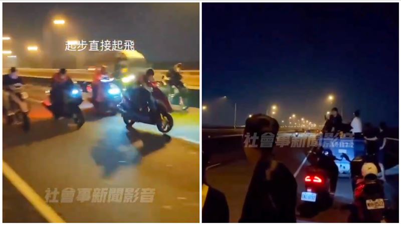 才剛釀2死悲劇！高屏萬大橋又見競速尬車