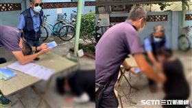 女下跪謝善款處理父後事／雲林夜市慈愛會授權提供