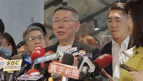 柯文哲參訪東森集團。（圖／民眾黨提供）