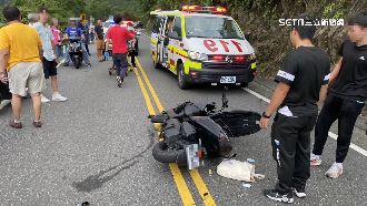 北宜公路機車逆向撞　女乘客摔落邊坡