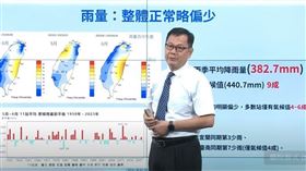 中央氣象預報中心主任呂國臣 翻攝自氣象局直播