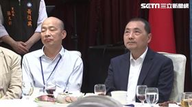 ▲韓國瑜、侯友宜、朱立倫出席國民黨黃復興黨部成立67週年會慶暨動員大會互動