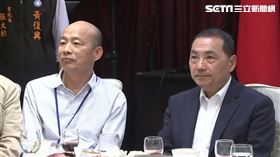 ▲韓國瑜、侯友宜、朱立倫出席國民黨黃復興黨部成立67週年會慶暨動員大會互動