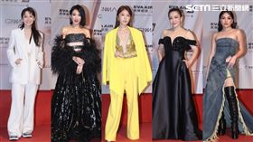 鄭宜農（左起）、戴佩妮、蔡家蓁、黃妃和阿布絲。（圖／記者邱榮吉、楊澍攝影）