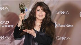 歐陽菲菲奪下金曲特別貢獻獎。（圖／記者楊澍、邱榮吉攝影）
