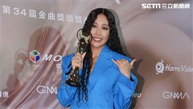 A-Lin奪下金曲歌后。（圖／記者楊澍、邱榮吉攝影）
