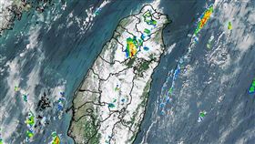 今天的對流胞從台北市中心開始長。（圖／翻攝自彭啟明臉書）