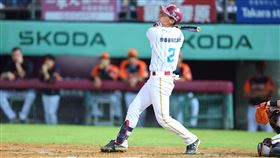 ▲大物新人宋嘉翔下半季還要繼續在一軍先發蹲捕。（圖／樂天桃猿球團提供）