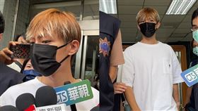  炎亞綸在警方陪同下返回住家搜索。（圖／記者楊忠翰攝影）