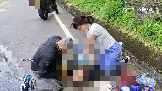 阿里山重機過彎摔溝　退休護理師CPR救援