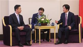 副總統賴清德今（3）日接見「日本『立憲・維新・國民超黨派臺灣訪問團』」。（圖／總統府提供)