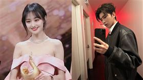 蔡徐坤，鄭爽。（圖／翻攝自微博）