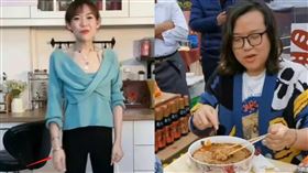 中國大胃王浪胃仙，過去模樣肉感(右圖)，現在瘦到變成紙片人。(圖/翻攝微博)