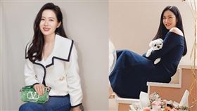 孫藝真一早現身仁川機場，準備獨自前往法國參加時尚秀。（圖／翻攝自孫藝真 IG）