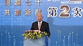 張忠謀今（4）日於工商協進會，進行「重新定義『全球化』」專題演講。（圖／記者王翊綺攝影）