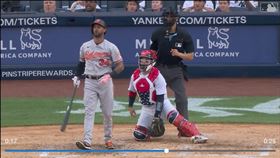 ▲辛克斯（Aaron Hicks）炸裂前東家洋基。（圖／翻攝自MLB官網）