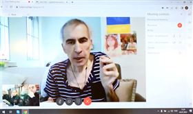 前喬治亞總統、現年55歲的薩卡希維利（Mikheil Saakashvili）被喬治亞當局拘禁，關到體重掉一半，身體虛弱暴瘦。（圖／路透社／達志影像）