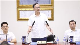 朱立倫出席中常會。(圖／國民黨提供)