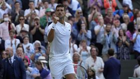▲喬科維奇（Novak Djokovic）贏下生涯第350場大滿貫單打。（圖／美聯社／達志影像）
