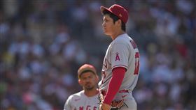 ▲大谷翔平手指起水泡，確定無法在明星賽登板。（圖／路透社／達志影像）