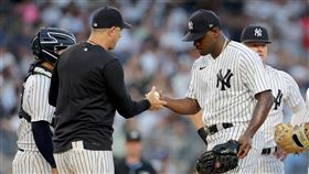 ▲洋基塞維里諾（Luis Severino）先發2.2局挨10安掉7分。（圖／路透社／達志影像）