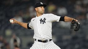 ▲洋基被金鶯打爆，野手凱納法利法（Isiah Kiner-Falefa）本季第4次登板。（圖／美聯社／達志影像）