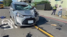 車禍.永康區,河堤道物,意識不清,自小客,機車