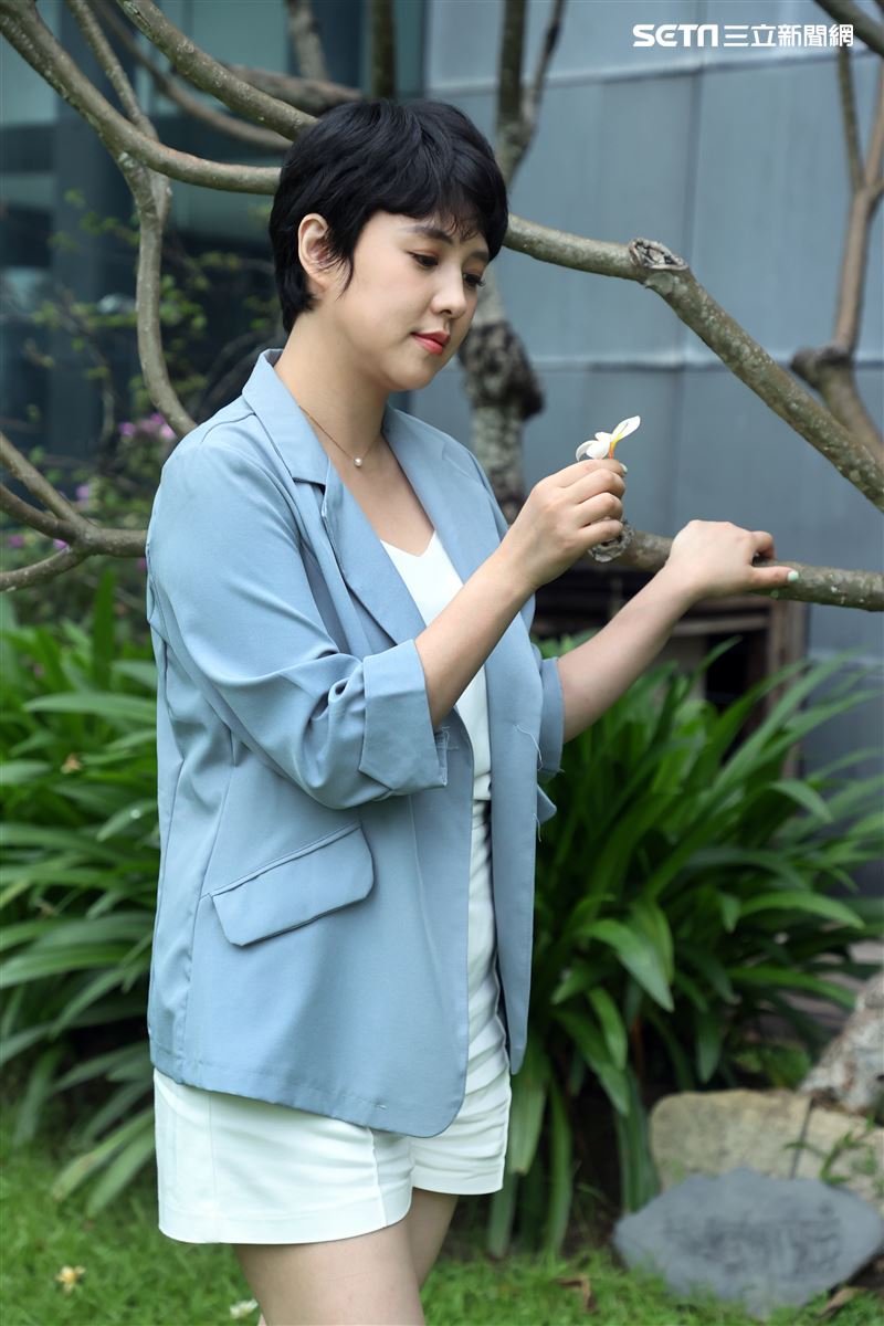 朱芯儀三立新聞網專訪。（圖/記者邱榮吉攝影）