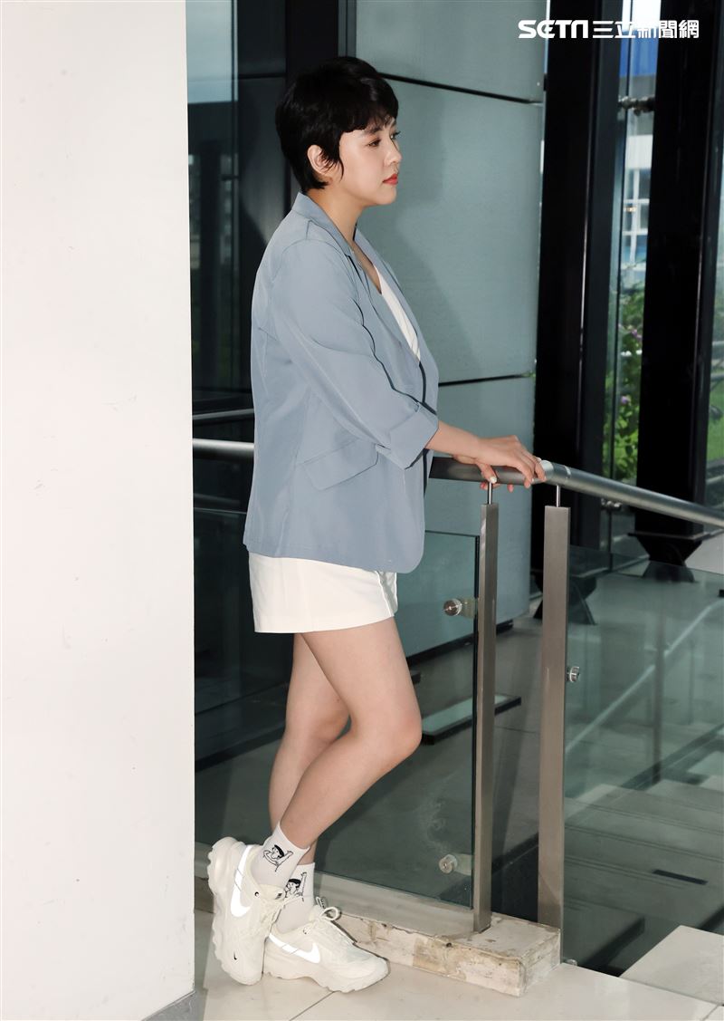 朱芯儀三立新聞網專訪。（圖/記者邱榮吉攝影）