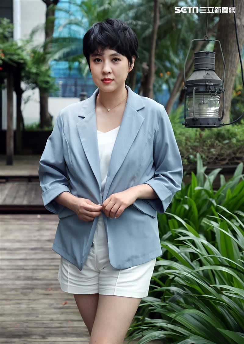 朱芯儀三立新聞網專訪。（圖/記者邱榮吉攝影）