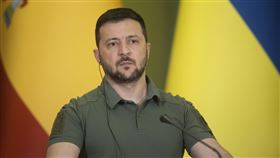 烏克蘭總統澤倫斯基（Volodymyr Zelenskyy）（圖／美聯社／達志影像）