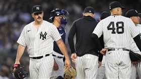 ▲羅登（Carlos Rodon）轉戰洋基處女秀，5.1局失2分。（圖／美聯社／達志影像）