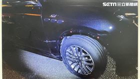 台中台74車禍，瑪莎拉蒂撞BMW。（圖／民眾提供）