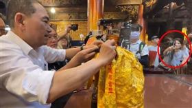 民進黨嘉義縣議員黃嫈珺同框侯友宜