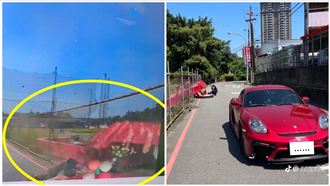 卡丁車衝出賽道撞保時捷　大魯閣還原現場