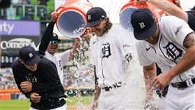 ▲老虎3投手聯合賞給藍鳥隊史第2場無安打比賽。（圖／美聯社／達志影像）