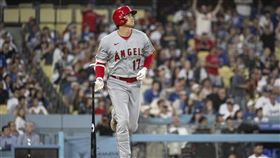 ▲大谷翔平敲出本季第32轟，這場只差1支二壘打就是完全打擊。（圖／美聯社／達志影像）