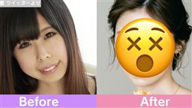 有村藍里動刀整形2次，再加上化妝才變成現在的模樣。(圖/翻攝IG)
