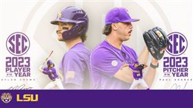 同樣來自路易斯安那州大的史基斯（Paul Skenes）、克魯斯（Dylan Crews）包辦狀元、榜眼是MLB史上第一次。（圖／翻攝自推特）