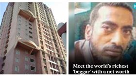 乞丐,富有,千萬富翁,印度,乞討